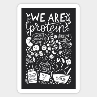 We are vegan protein Sticker